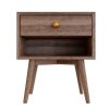 wooden beside table